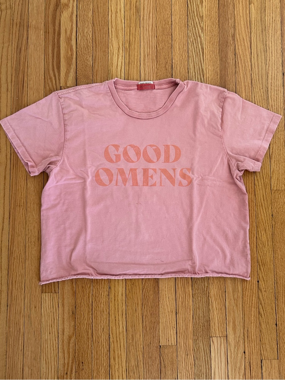 MOTHER Good Omens cutoff boxy tee